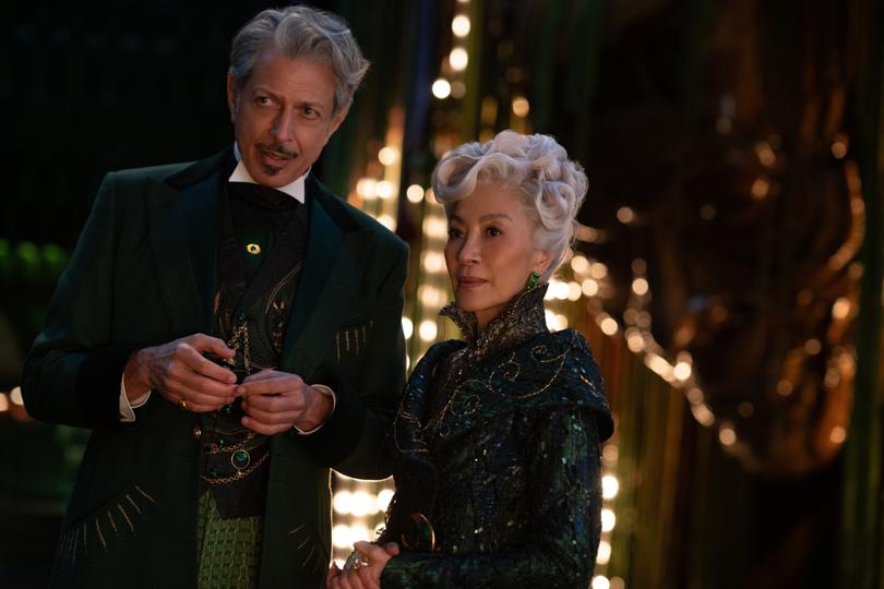 Jeff Goldblum is The Wizard of Oz and Michelle Yeoh is Madam Morrible in WICKED. 