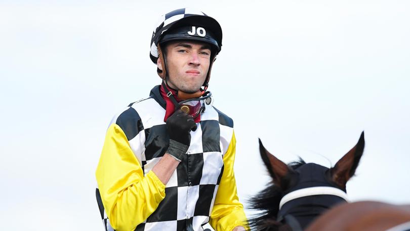 Jockey James Orman has lost the top of his finger after a horse bit it off.