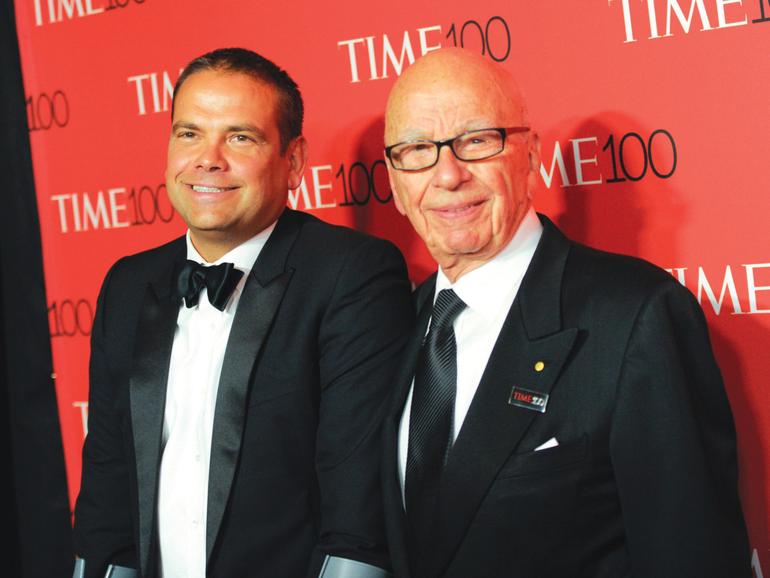 Lachlan and Rupert Murdoch.