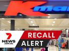 Several Christmas-themed quilt-cover and pillowcase sets from Kmart have been recalled over a chemical defect. 