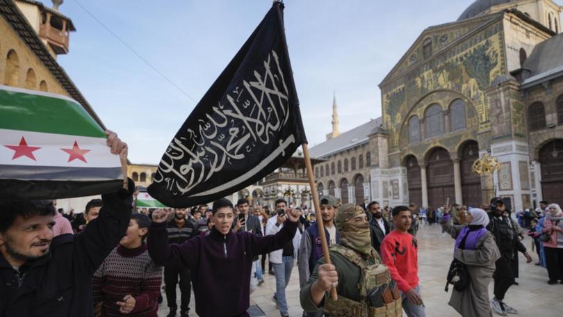 Members of jihadist rebel groups have appeared on the streets of Damascus along with the police.