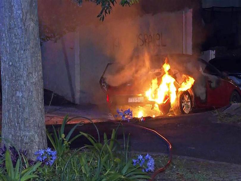 For the second time in two weeks vandals have sprayed anti-Semitic graffiti and torched a car in Woollahra, a known enclave of Jewish Australians.