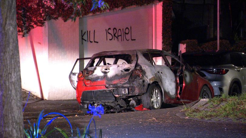 A crime scene has been established after an antisemitic arson attack on a vehicle in Woollahra. Just after 1.00am this morning.