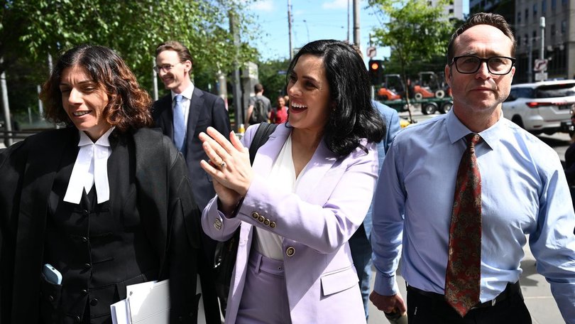 Independent MP Moira Deeming has won her defamation case against former party leader John Pesutto. (Joel Carrett/AAP PHOTOS)