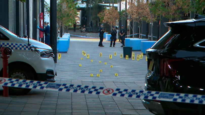 Two men arrested after around ‘20 bullets shot into Westfield barbershop’ in western Sydney