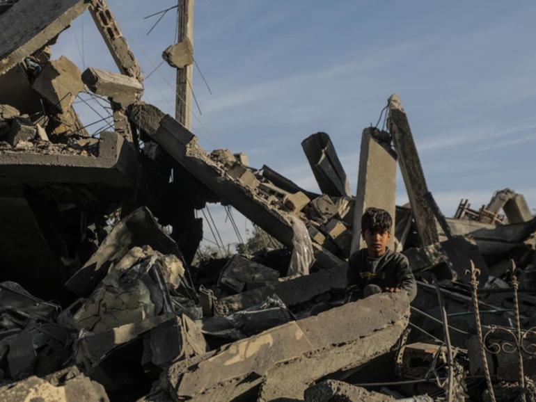 Dozens of Gazans have been killed in day of intense aerial bombardment from Israel.