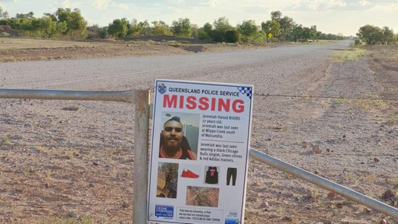 Missing Aboriginal man Jeremiah Rivers also known as Jayo Rivers.