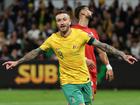 Adam Taggart and the Socceroos will play a crucial fixture in Perth next June.