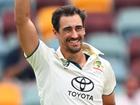 Mitchell Starc took two early wickets in Brisbane, including the key scalp of Yashasvi Jaiswal.