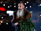 Uncle Colin Hunter often performs ‘Welcome to Country’ ceremonies at AFL games.