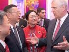 Yang Tengbo, second from left, was named today as the Chinese businessman with links to Prince Andrew, right.  