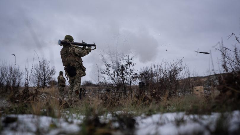 A Ukrainian serviceman of 24th brigade fires a RPG during a training exercise in Donetsk. Ukrainian forces are reporting North Korean troop losses in Kursk.