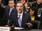 Facebook co-founder and CEO Mark Zuckerberg testifies before a combined Senate Judiciary and Commerce committee hearing in 2019 over the Cambridge Analytica scandal.