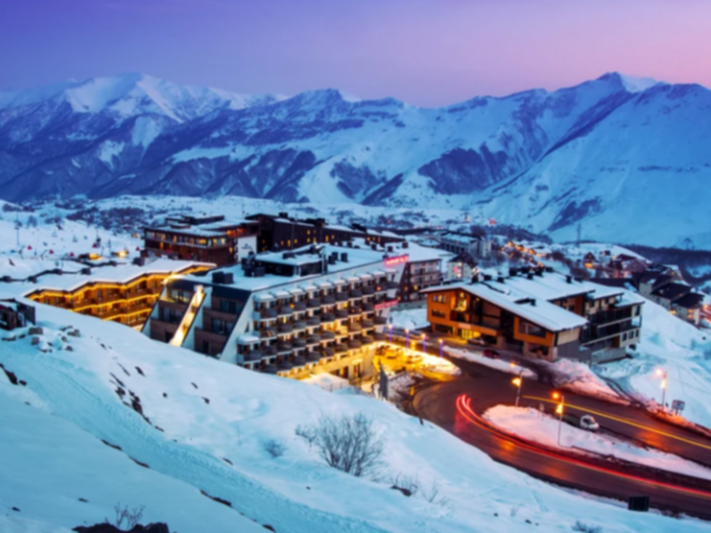 The Gudauri ski resort in Georgia.