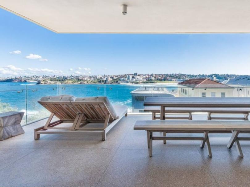 Hugh Jackman's penthouse offers panoramic views of Bondi.