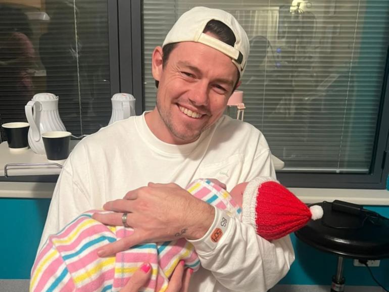 Brisbane premiership co-captain Lachie Neale and wife Jules have welcomed a baby boy.