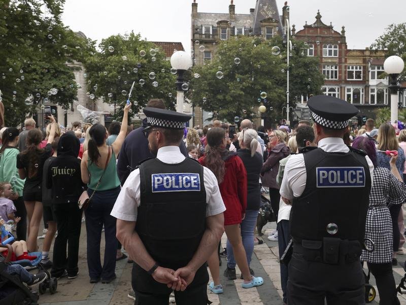 The murder of three young girls in a knife attack in July shocked the United Kingdom. (AP PHOTO)