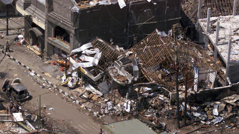 More than 200 people, including 88 Australians, were killed the Sari night club bombing in 2002. (AP PHOTO)