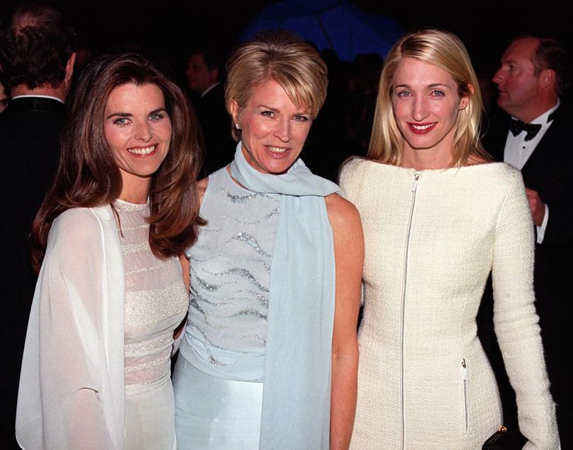 News correspondent Maria Shriver, actress Candice Bergen and Carolyn Bessette Kennedy.