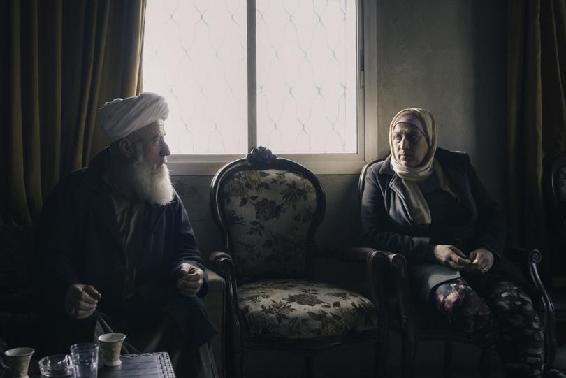 Sheikh Ahmed Banawi, 56, the Alawite leader in al-Hakeem, before he and his family left the village. 