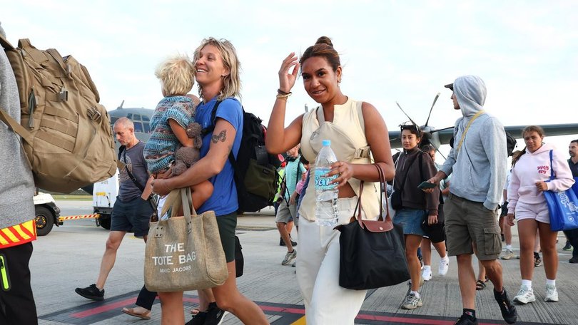 More than 130 Australians arrived in Brisbane on Thursday evening after leaving quake-hit Vanuatu.