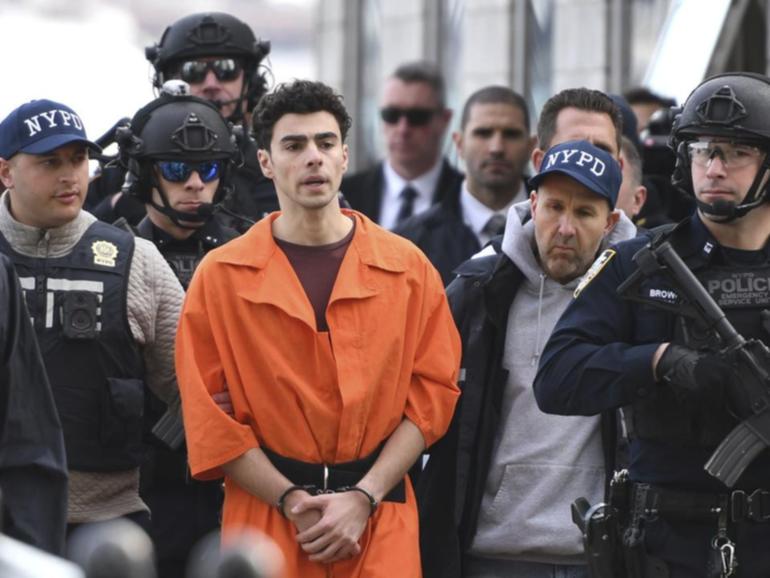 Luigi Mangione has been transferred into the custody of New York City police. (AP PHOTO)