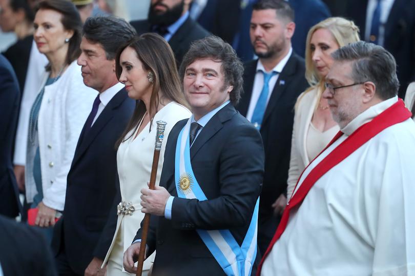 President of Argentina Javier Milei and Vice President Victoria Villarruel.