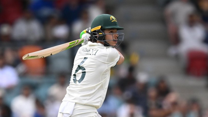 Piling on the runs this summer, Sam Konstas scored a century for the Prime Minister's XI. (Lukas Coch/AAP PHOTOS)