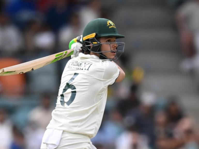 Piling on the runs this summer, Sam Konstas scored a century for the Prime Minister's XI. (Lukas Coch/AAP PHOTOS)