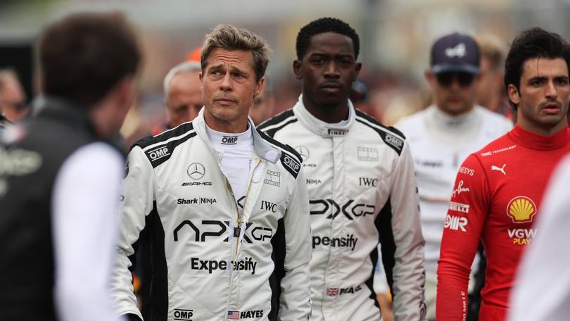 Brad Pitt and Damson Idris in F1.