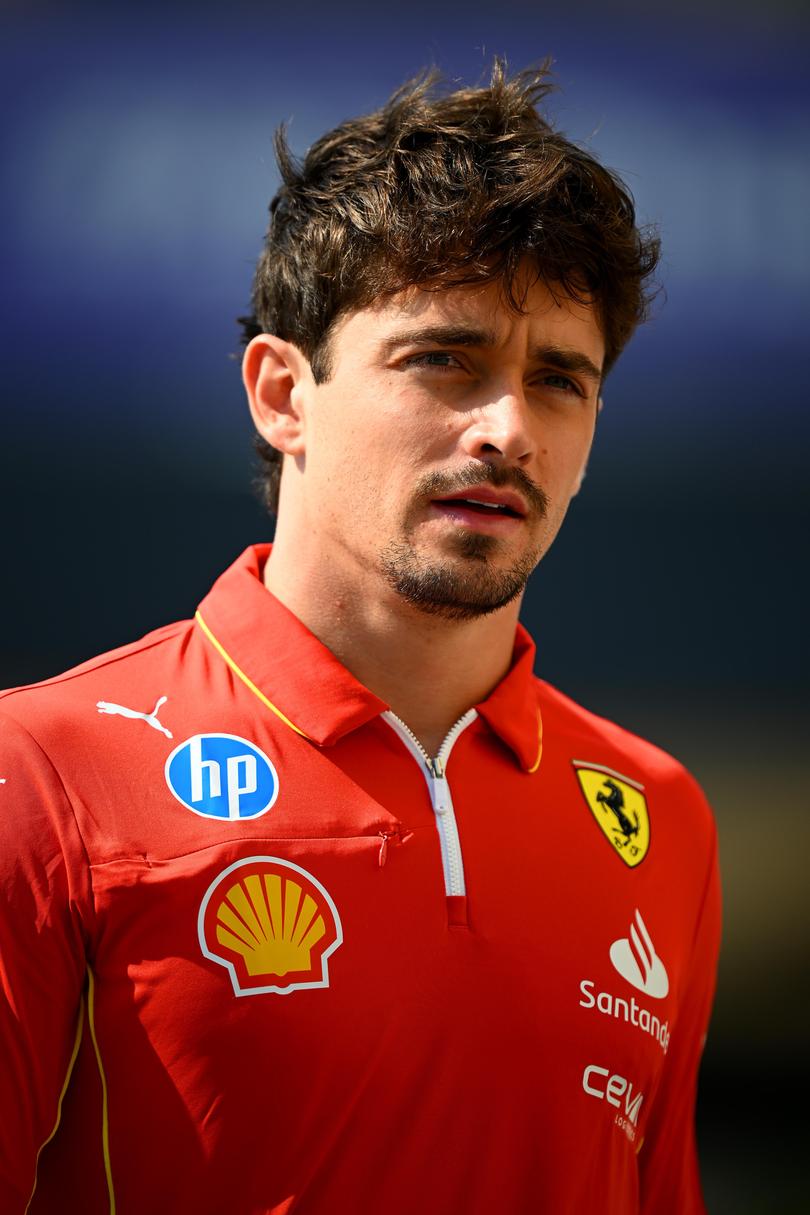 Charles Leclerc of Ferrari. 