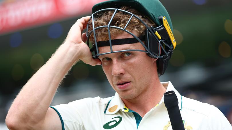 Nathan McSweeney was dropped for the Boxing Day Test.