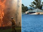 More Australians are adjusting their holidays, concerned about extreme weather disrupting plans. (Dan Himbrechts, Darren Pateman/AAP PHOTOS)