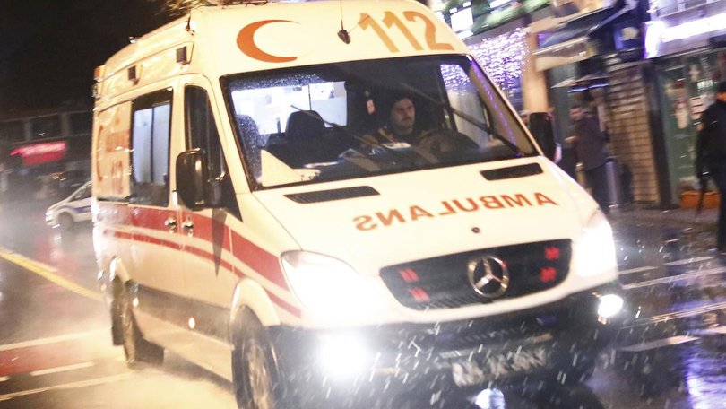 Authorities are investigating a deadly ambulance helicopter crash at a Turkish hospital. (AP PHOTO)