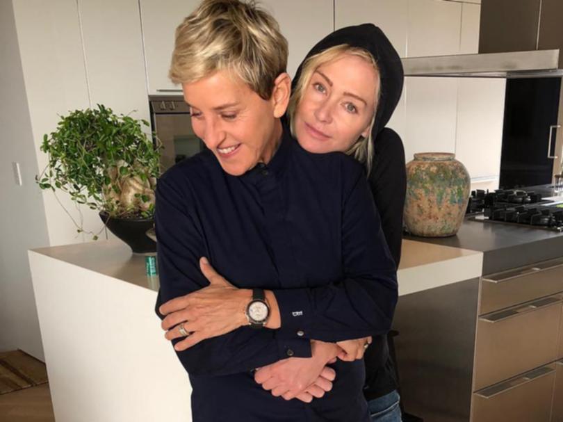 Ellen  DeGeneres with Portia de Rossi