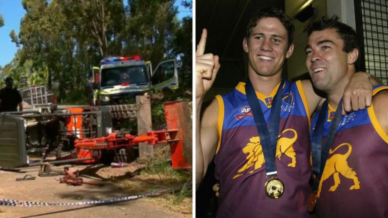 Aaron Shattock is in hospital after being crushed by an excavator. 