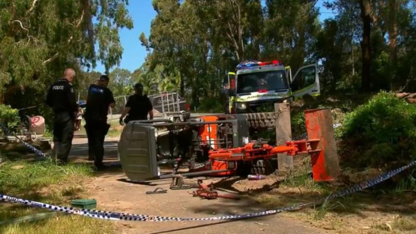 Aaron Shattock was crushed by an excavator.