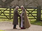 King Charles III attends a church service at St Mary Magdalene Church in Sandringham, Norfolk. 