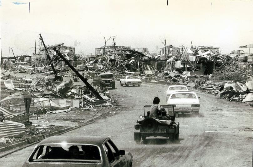 Cyclone Tracy tore through Darwin on Christmas Day 1974.