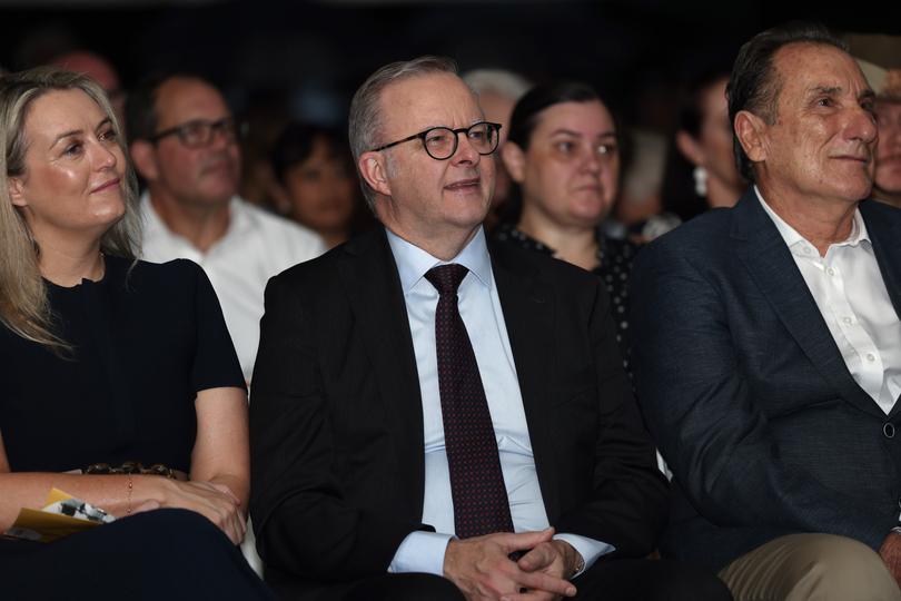 Prime Minister Anthony Albanese attends the 50th anniversary commemoration of Cyclone Tracy at East Point Reserve in Darwin.