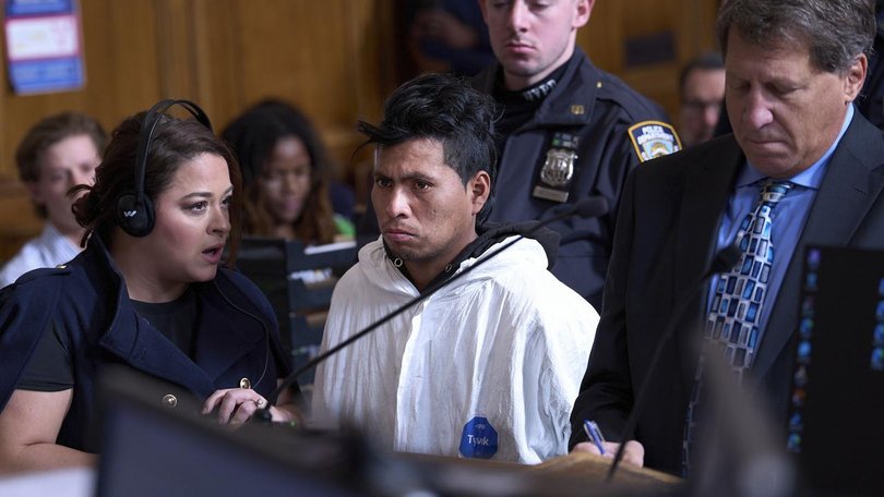 Sebastian Zapeta is accused of fatally setting a woman on fire inside a New York subway train. (AP PHOTO)