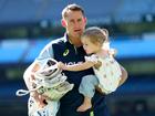 Marnus Labuschagne and his daughter spend Christmas Day at the MCG. 