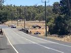 Emergency services responding after car drives off bridge and plunges into river in Collie