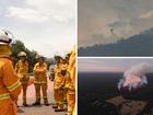 A cool change has given fire crews a chance to create more fire breaks and assess damage as they continue to battle a massive bushfire in a Victorian national park.