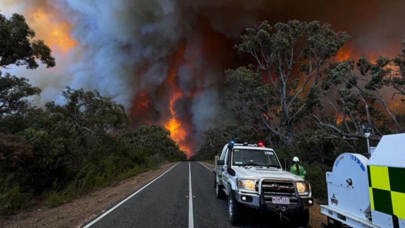 Cooler conditions on Saturday will give fire crews an opportunity to bolster containment lines. (HANDOUT/STATE CONTROL CENTRE)