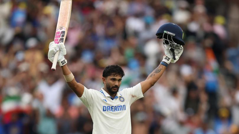 Nitish Kumar Reddy has raised the bat for his maiden Test century