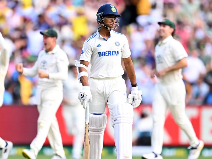 Jaiswal after being dismissed on day two.