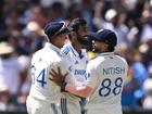 Jasprit Bumrah celebrates the wicket of Sam Konstas.