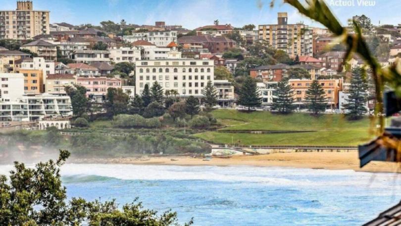 The view from the Norris family's $9.5 million house in North Bondi.