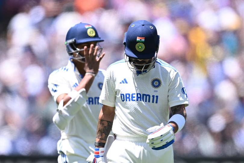 Virat Kohli departs. 